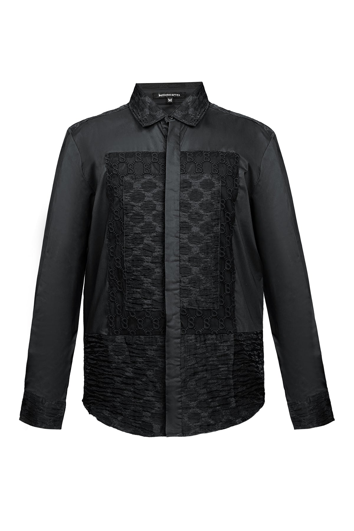 Monogram Erkek Gömlek - Siyah