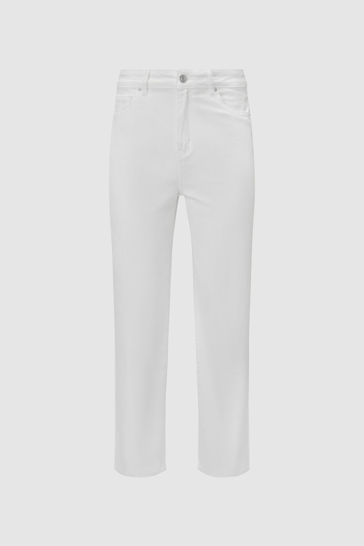 Emma Baggy Denim Pants - White