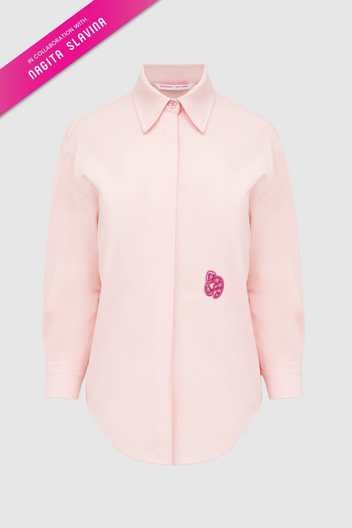 Nagita Cotton Shirt - Pink