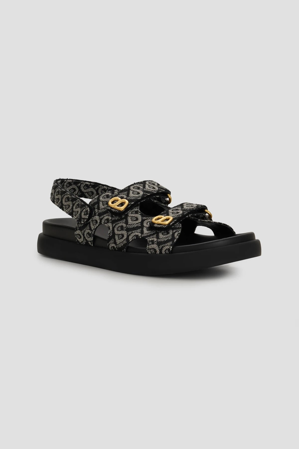 Bimu Double Strap Sandal - Black