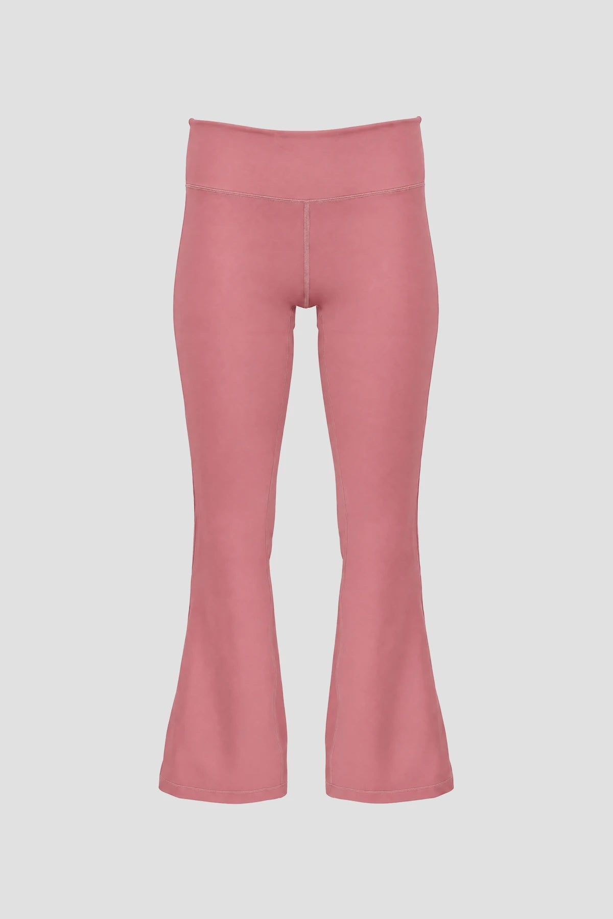 bimu high-waisted flare in mauvewood by buttonscarves
