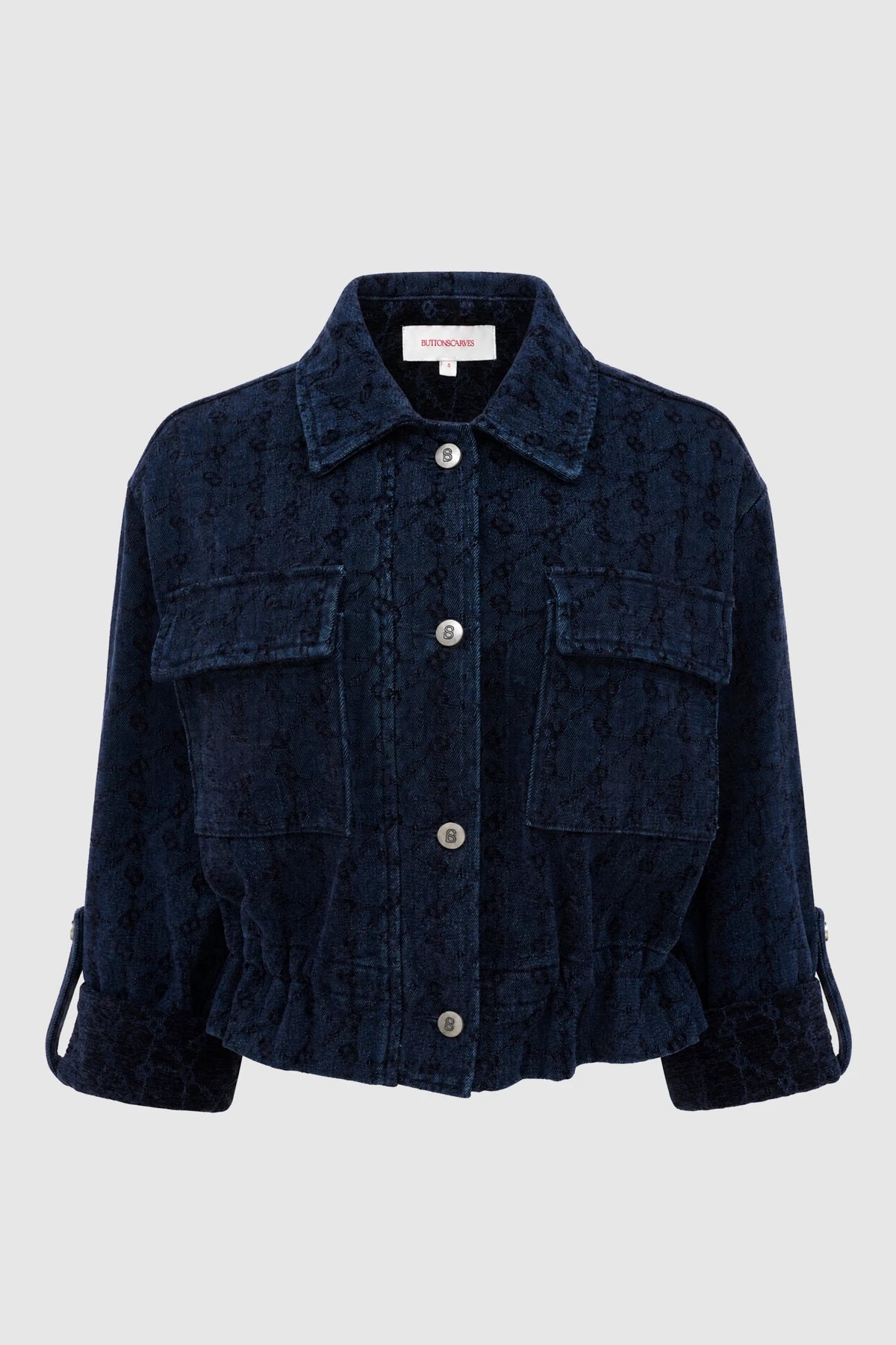 Blair Denim Jacket - Navy – Buttonscarves