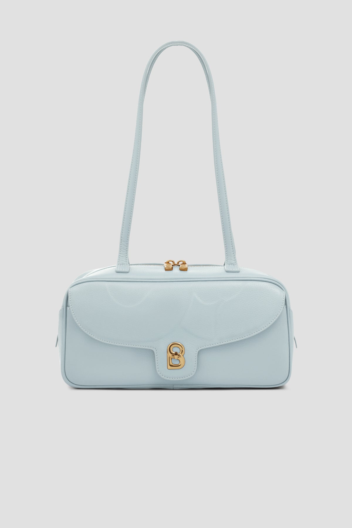 bria shoulder bag in baby blue by buttonscarves