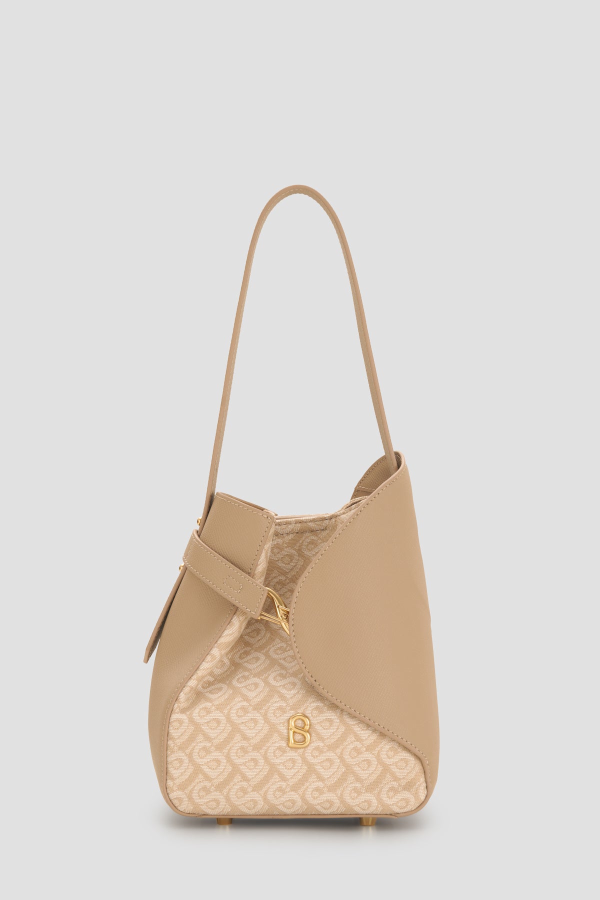 Britney Bimu Jacquard Bag Small - Beige