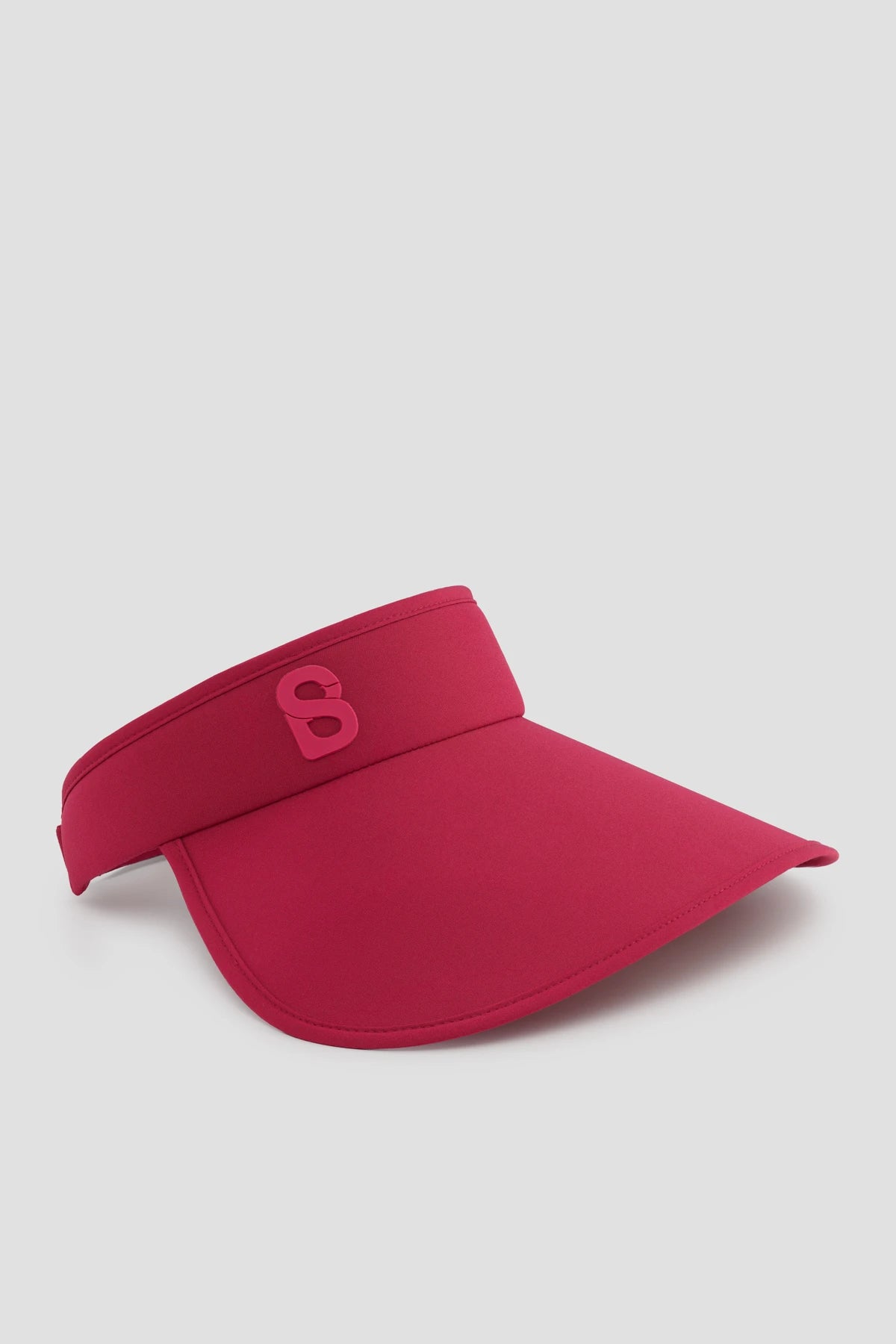 hailey visor hat in fuchsia by buttonscarves front view