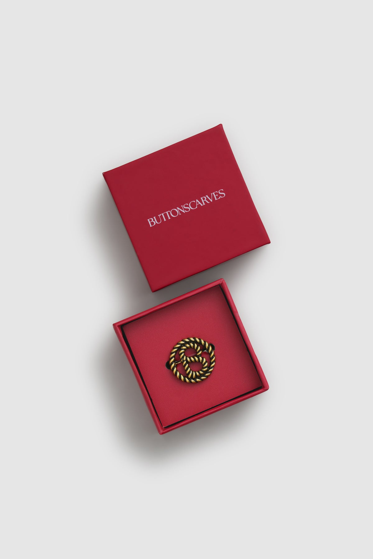 Interlock Pin Brooch - Anti Gold