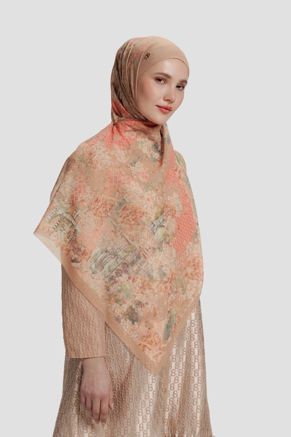 istanbul tie back shawl in baklava by buttonscarves