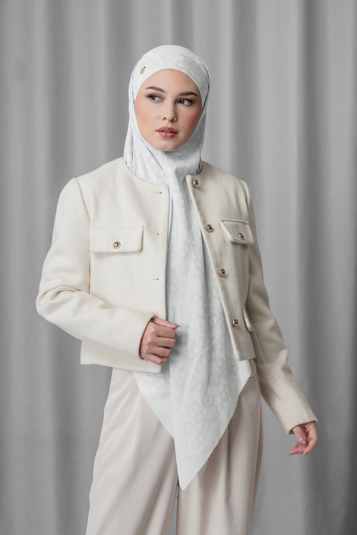 Samla de Fleur Tie Back Square - Dawn