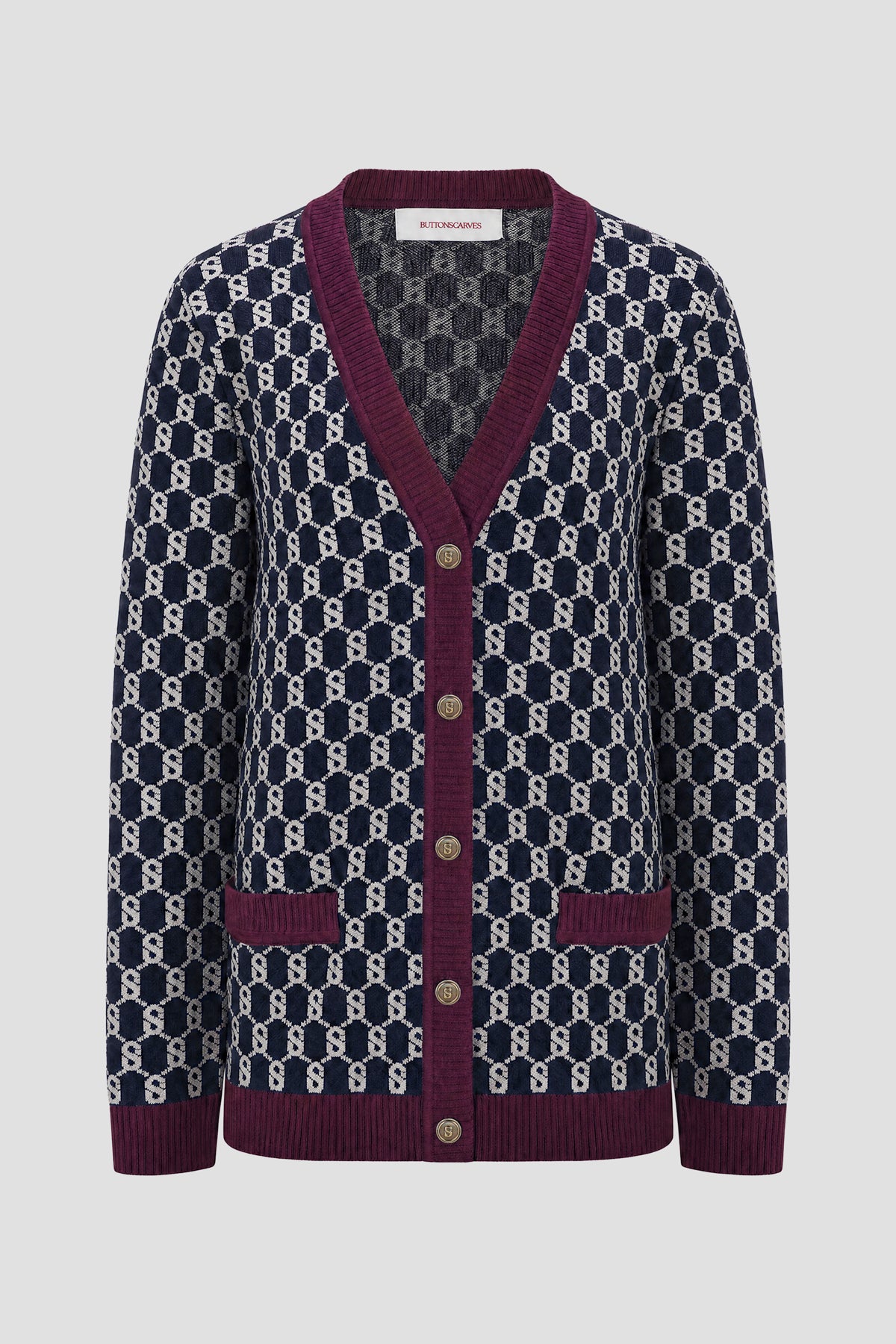 Signature Monogram Cardigan - Maritime