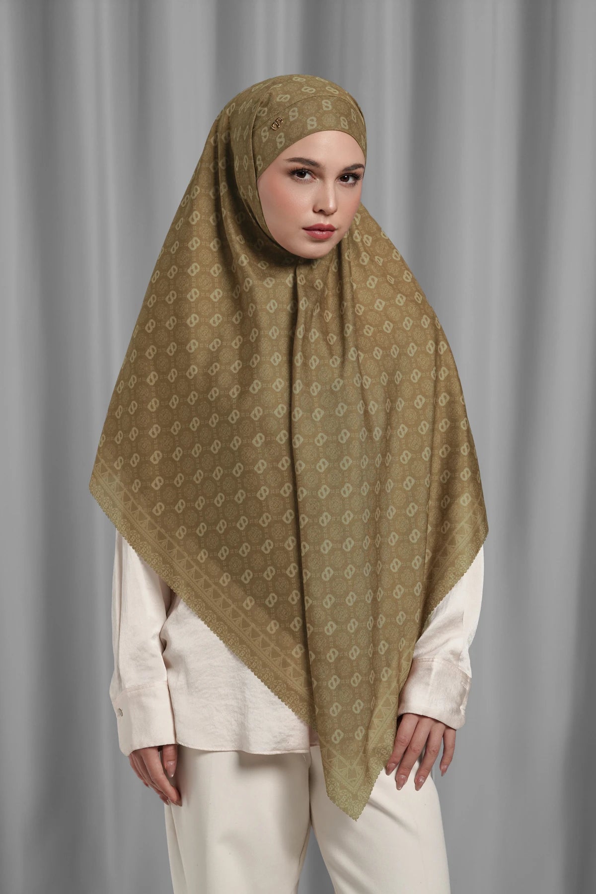 Songket Tie Back Square - Peanut