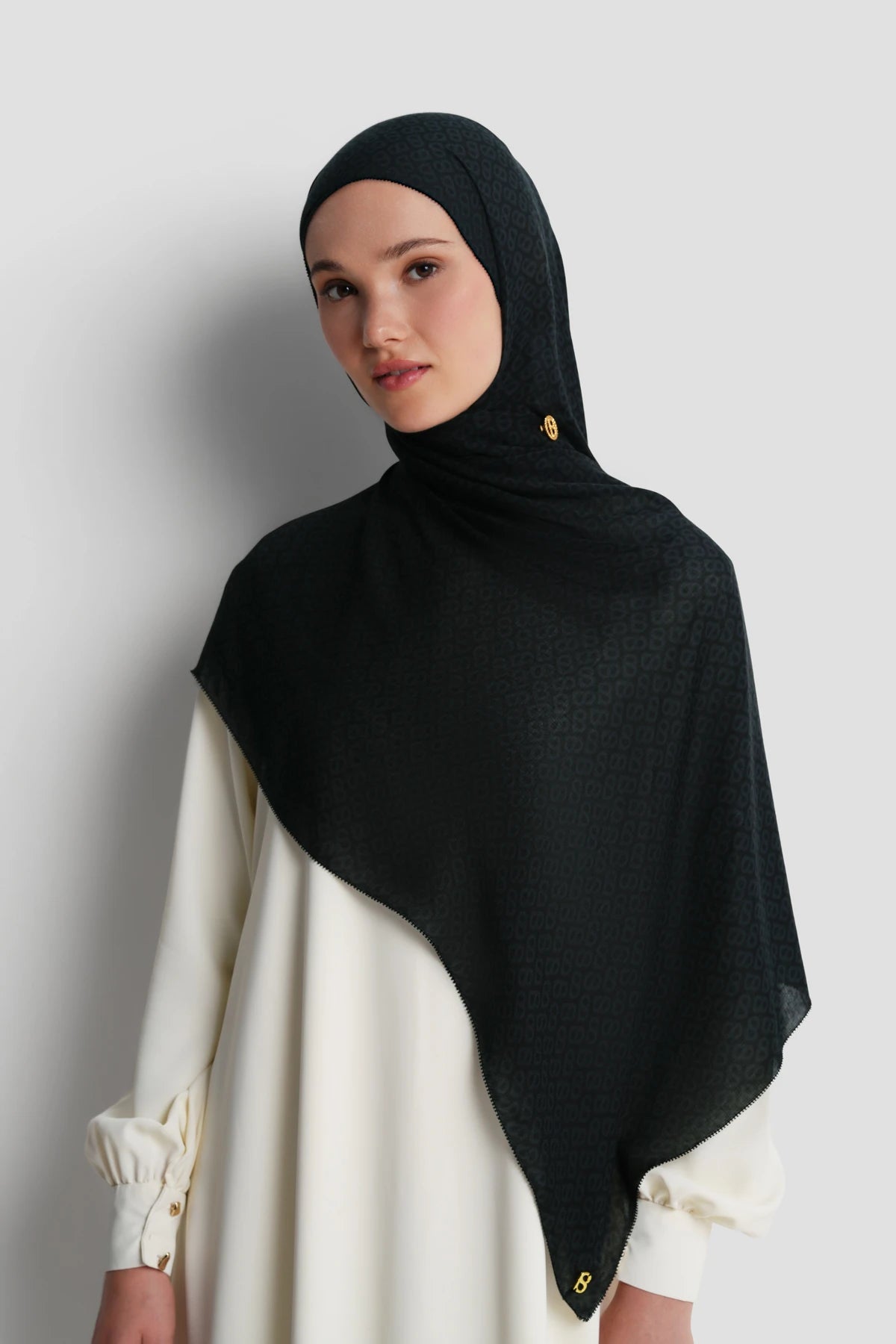 Tapis Viscose Shawl - Caviar