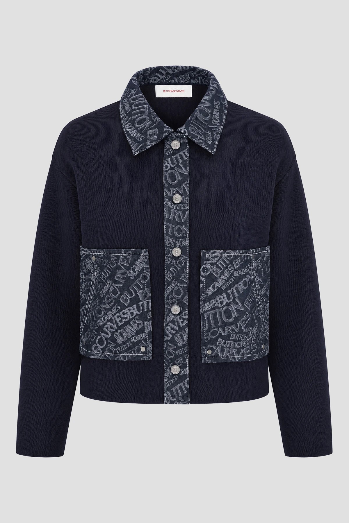 Waves Monogram Knit - Blue