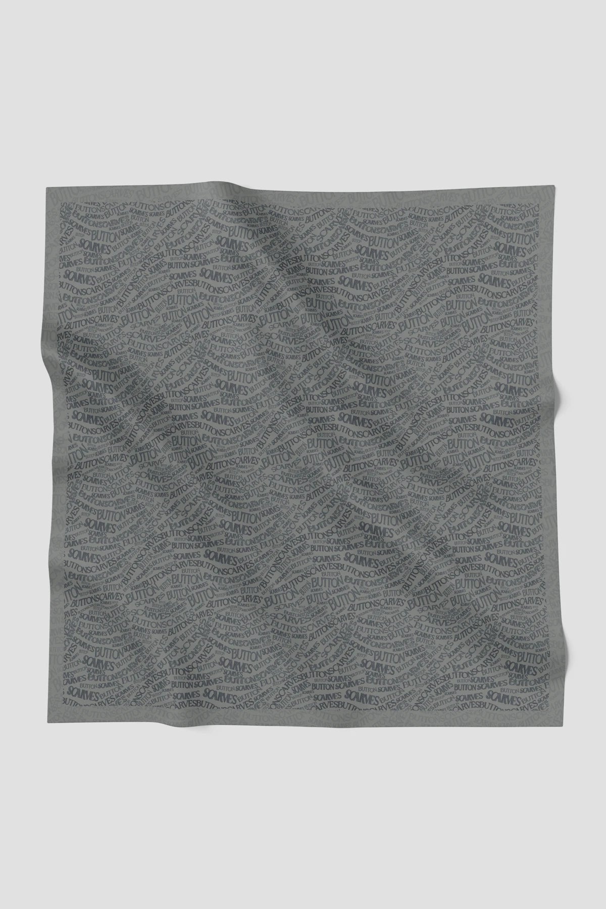 waves monogram printed square scarf in stormy by buttonscarves
