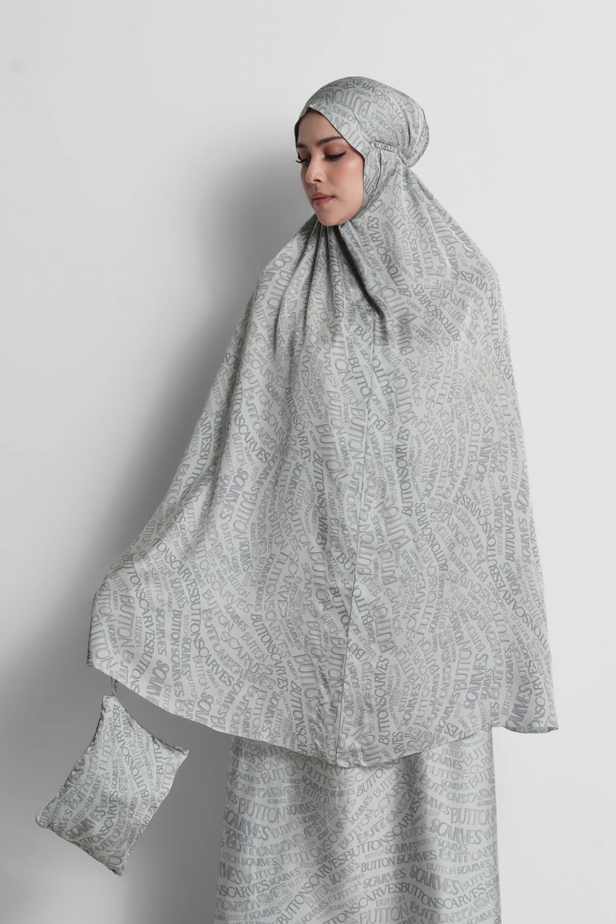 Waves Monogram Prayer Robe - Shadow