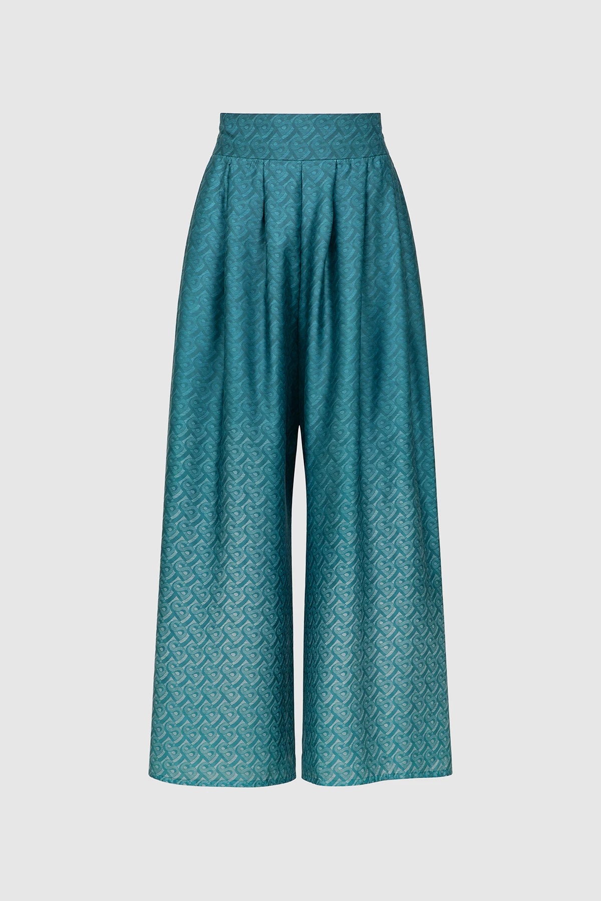 Tropical26 Palazzo Pants - Deep Teal
