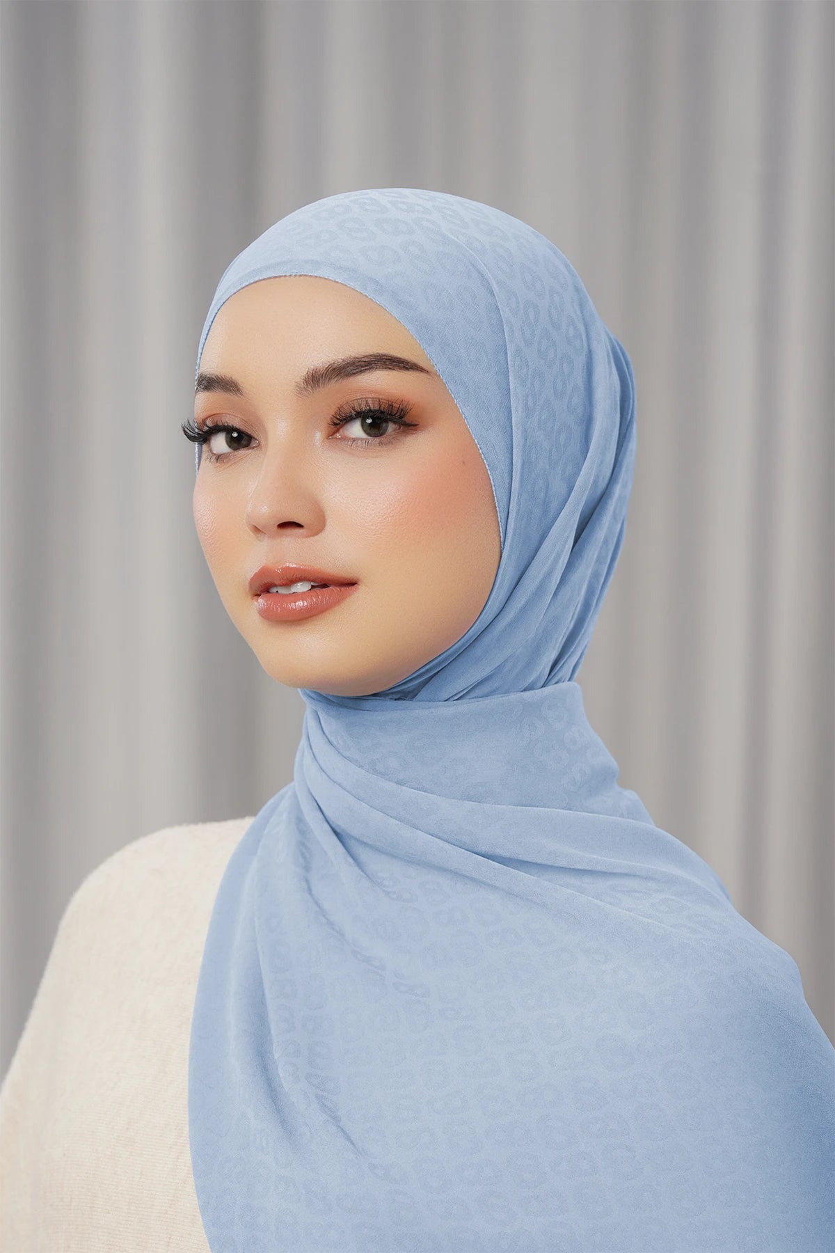 Georgette Tapis Shawl - Forever Blue