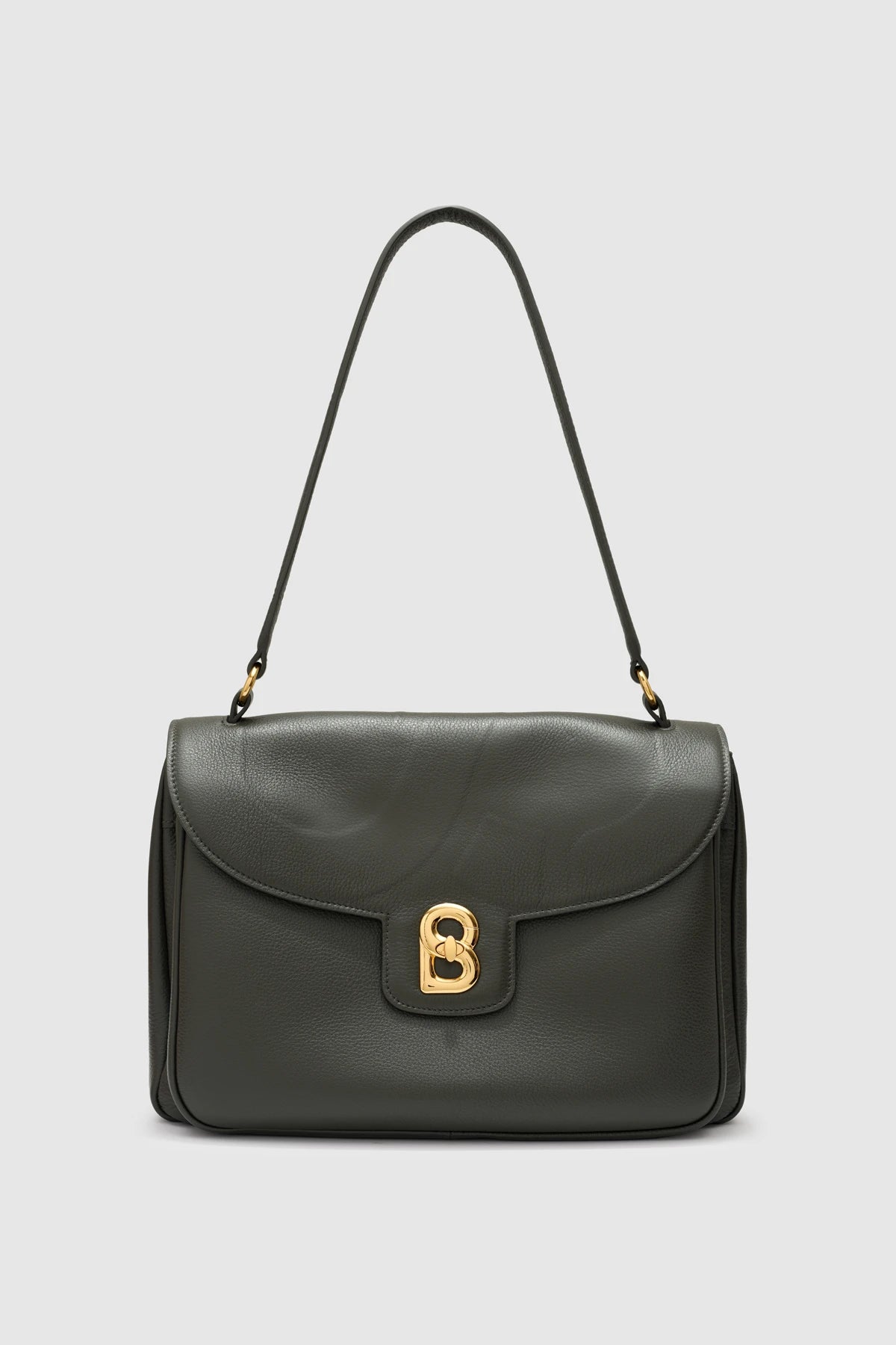Savina Bag - Pebble Leather - Dark Olive