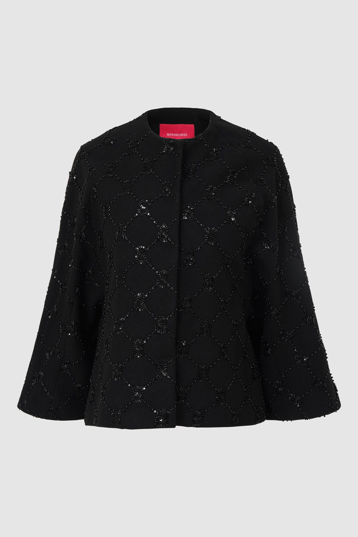 Beverly Beaded Outer - Black
