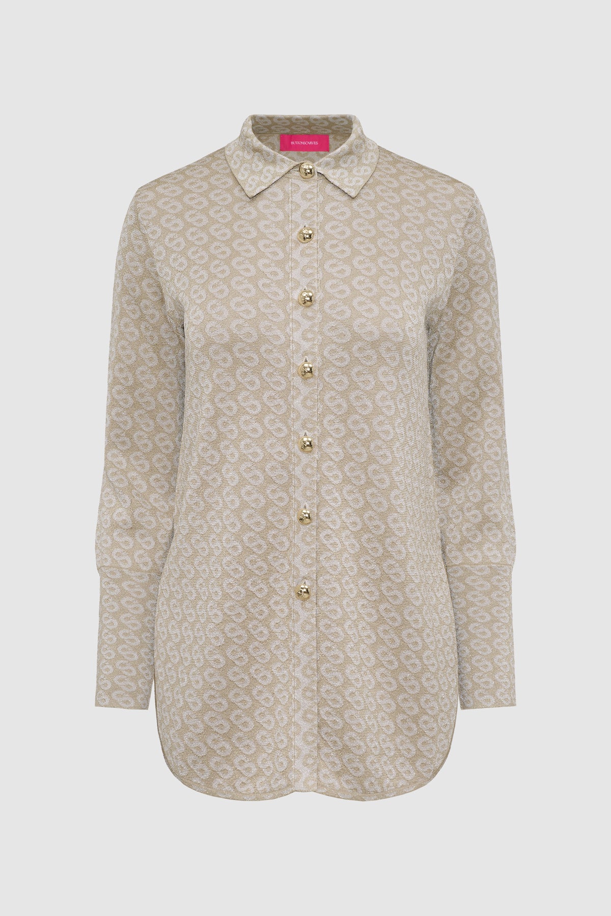 Monogram Knit Shirt - Cream