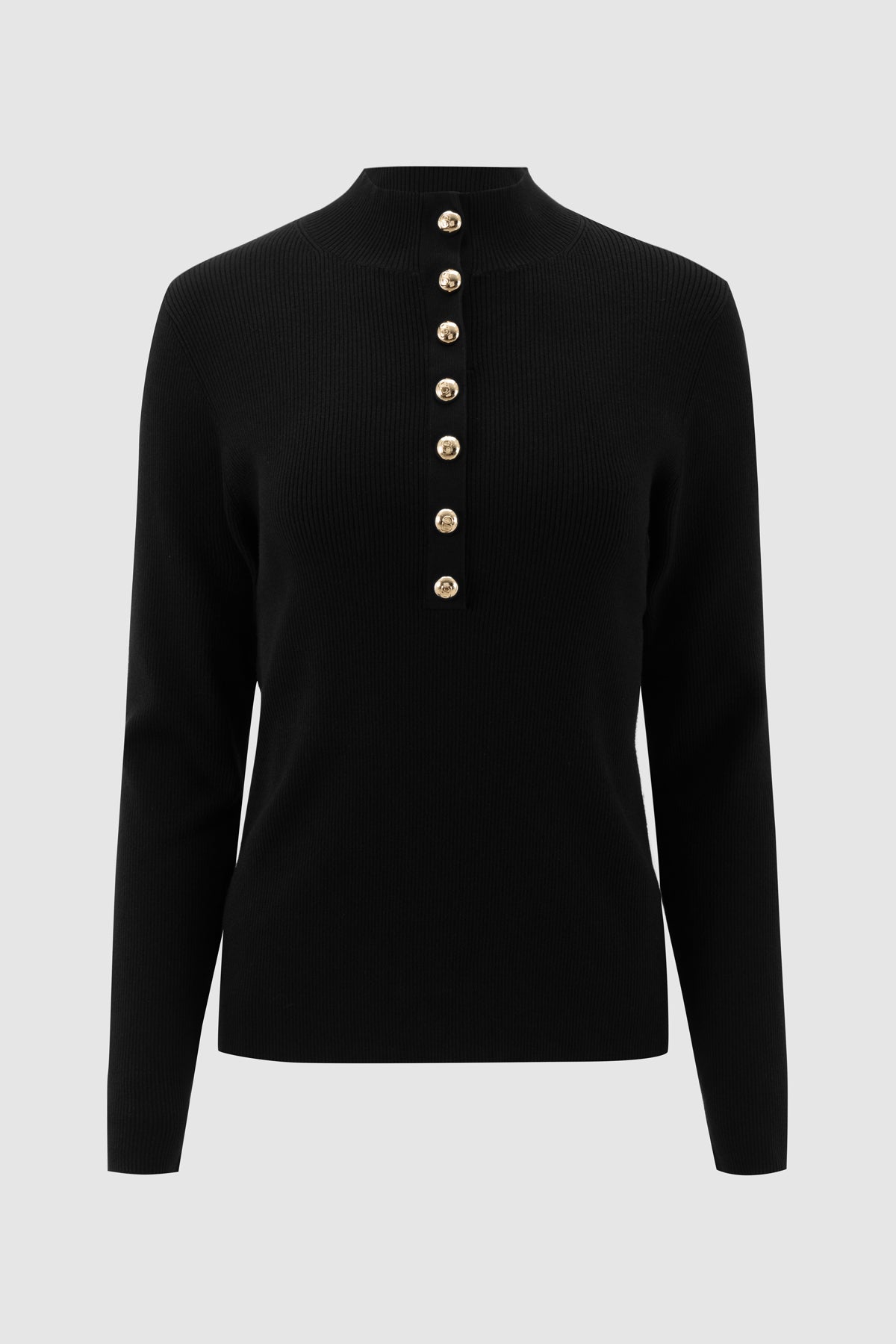 Clare Knit Top - Black