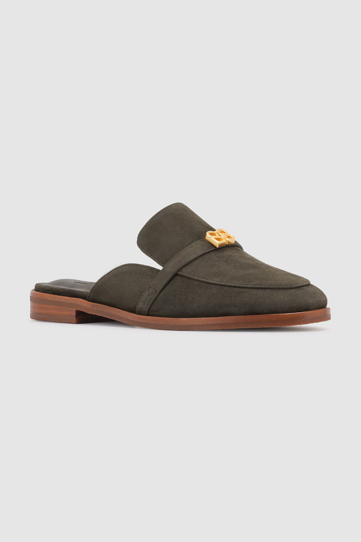 Madeline Deux Open Back Loafer - Dark Brown