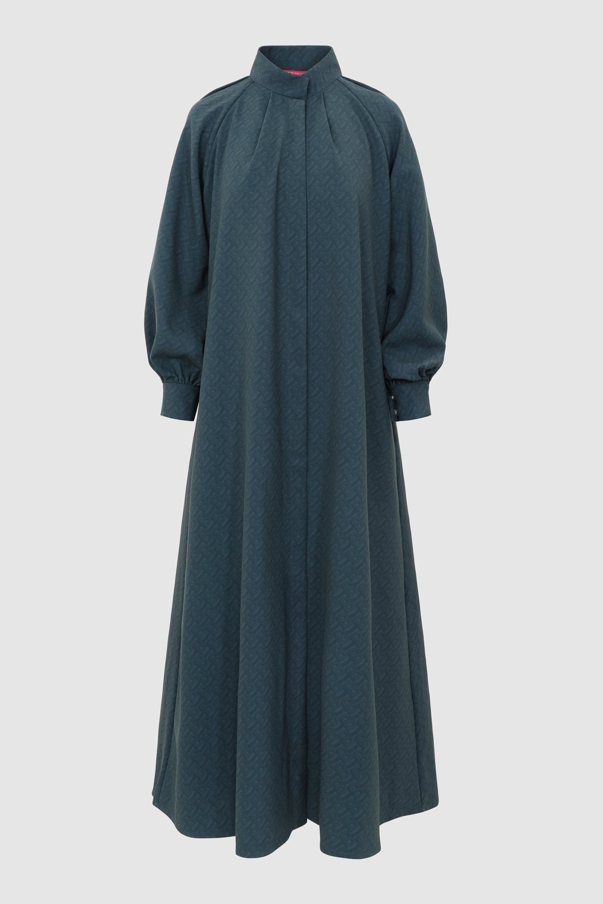Noura Pleated Dress - Deep Teal  Buttonscarves
