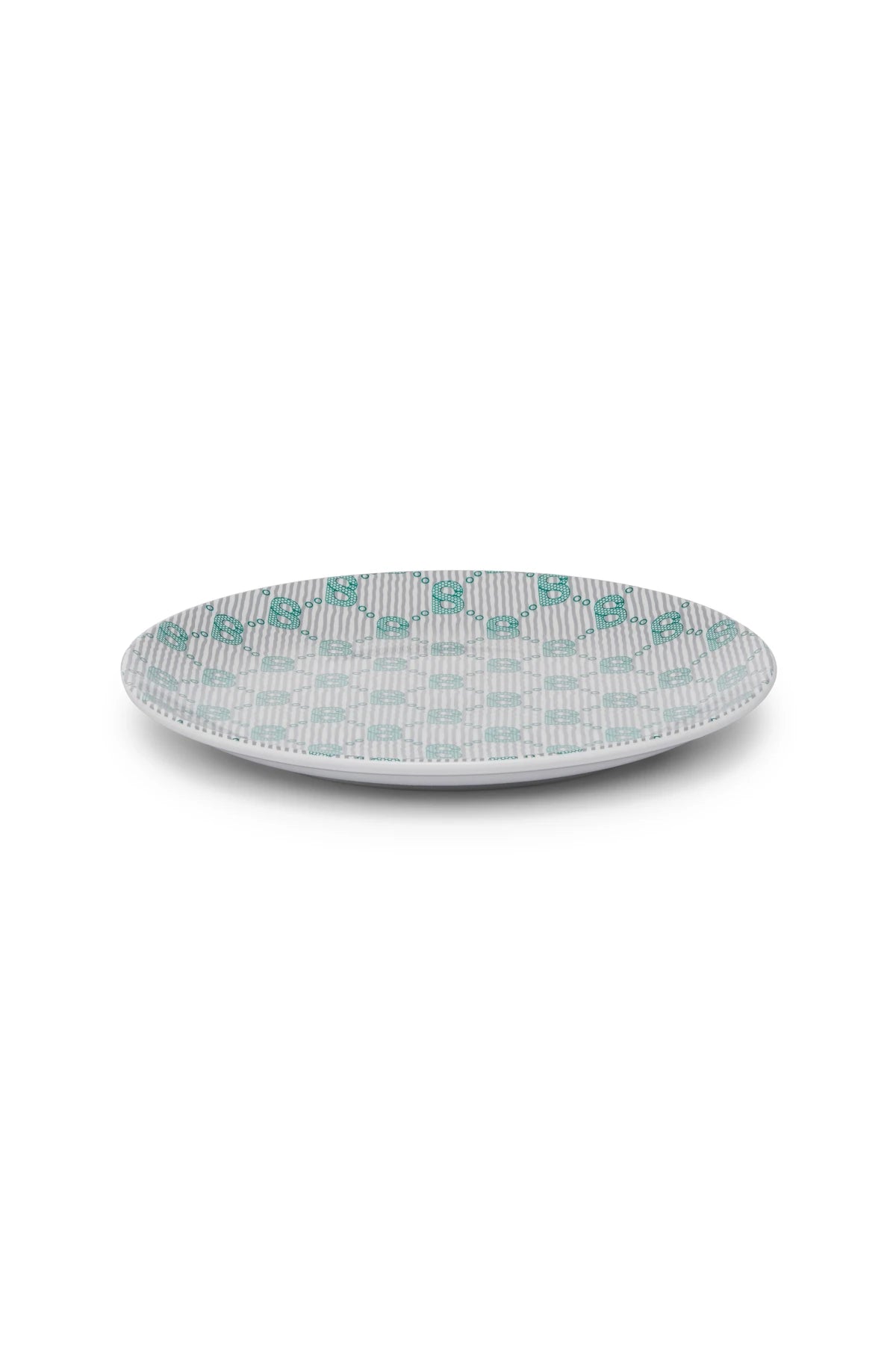 Beverly Monogram Salad Plate - Teal