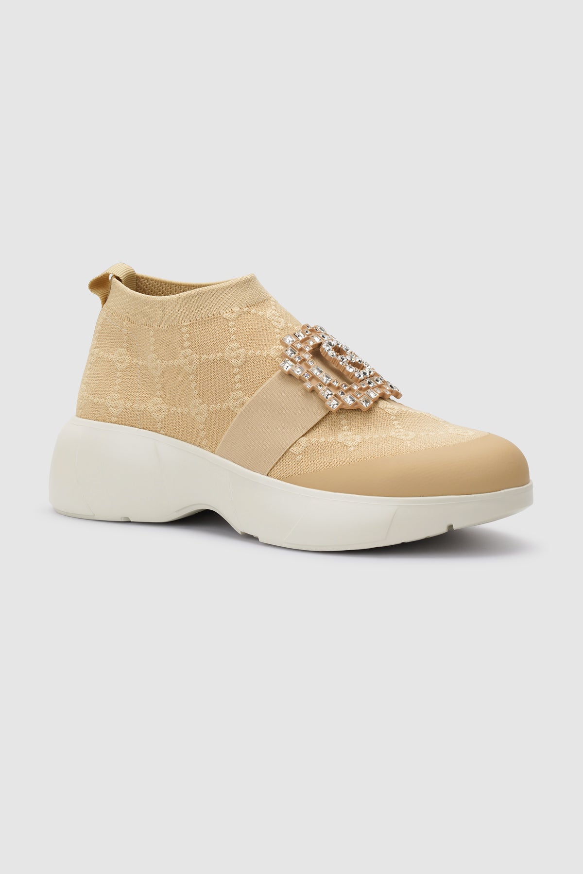 Beverly Stretch Sneakers - Beige