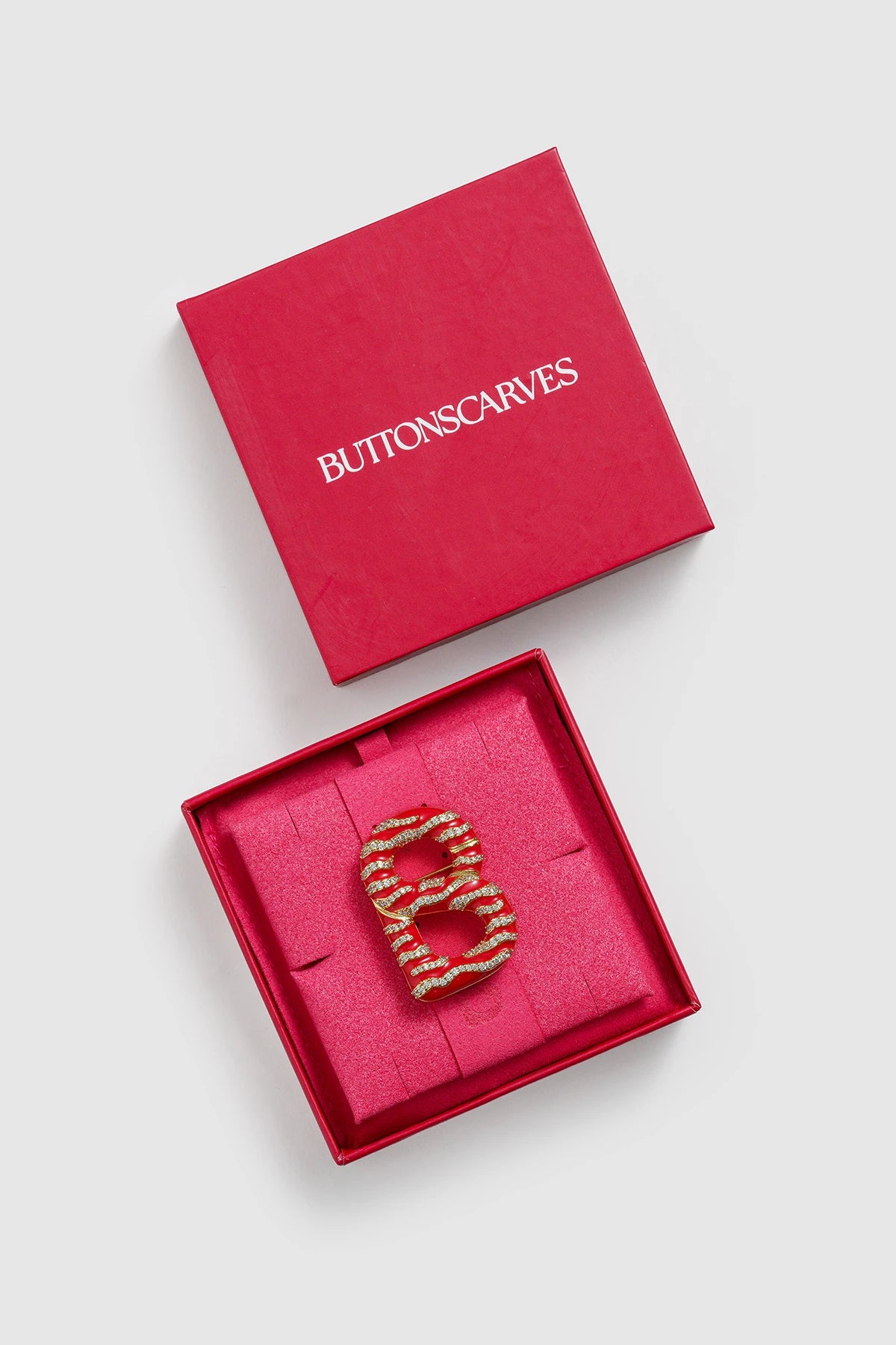 Signature Maris Brooch - Red