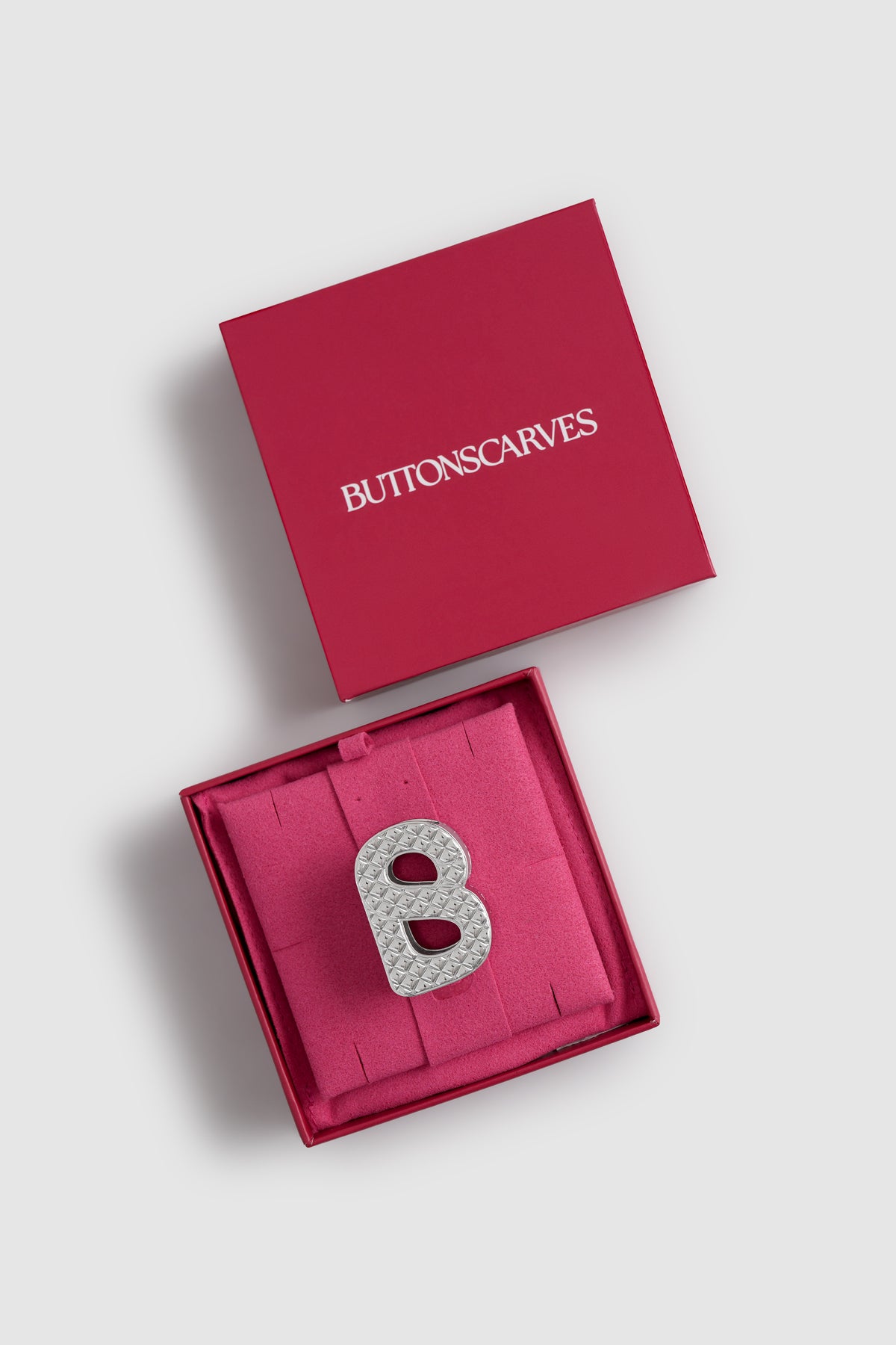 Wicker Ring Brooch - Silver