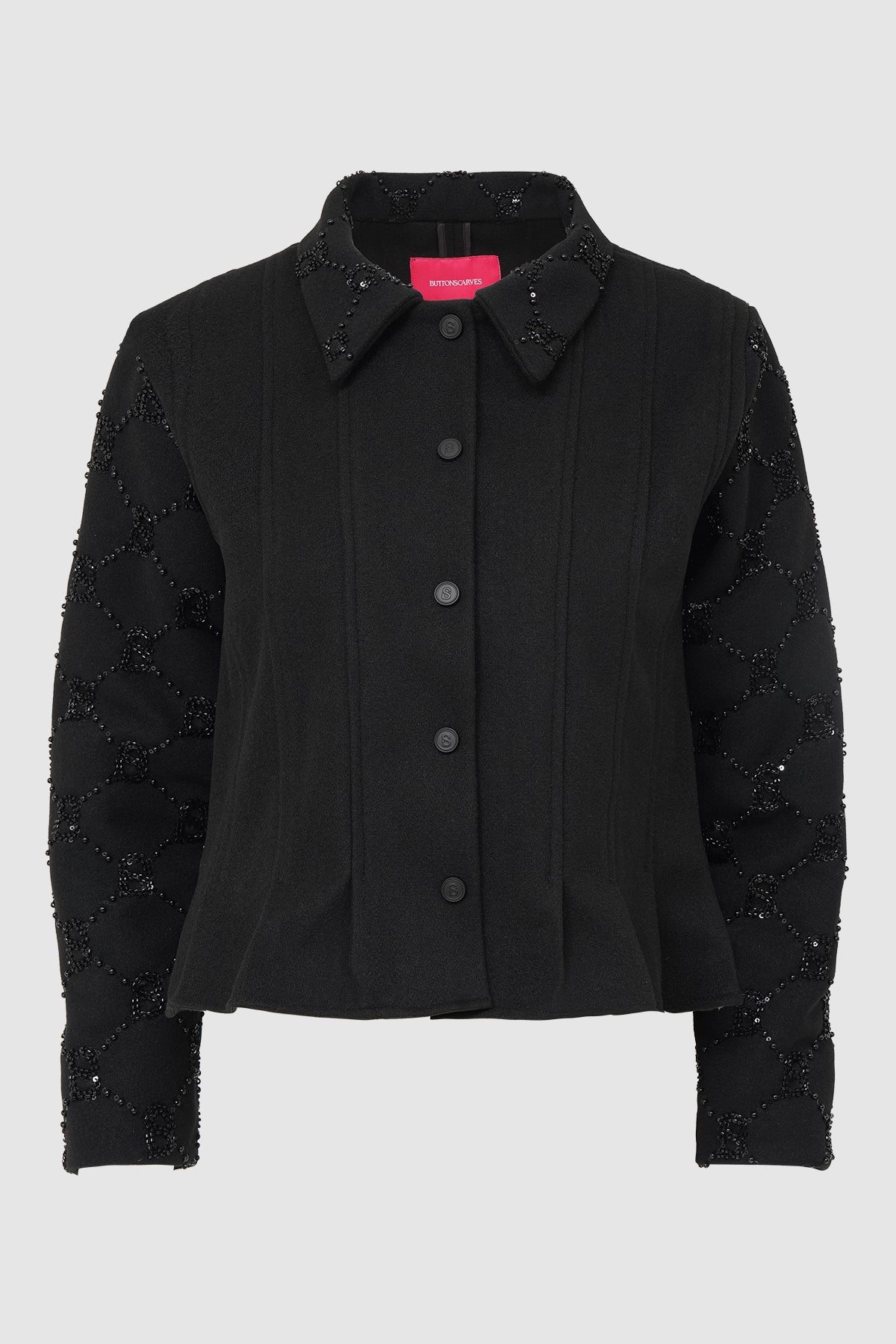 Beverly Pleated Outer - Black