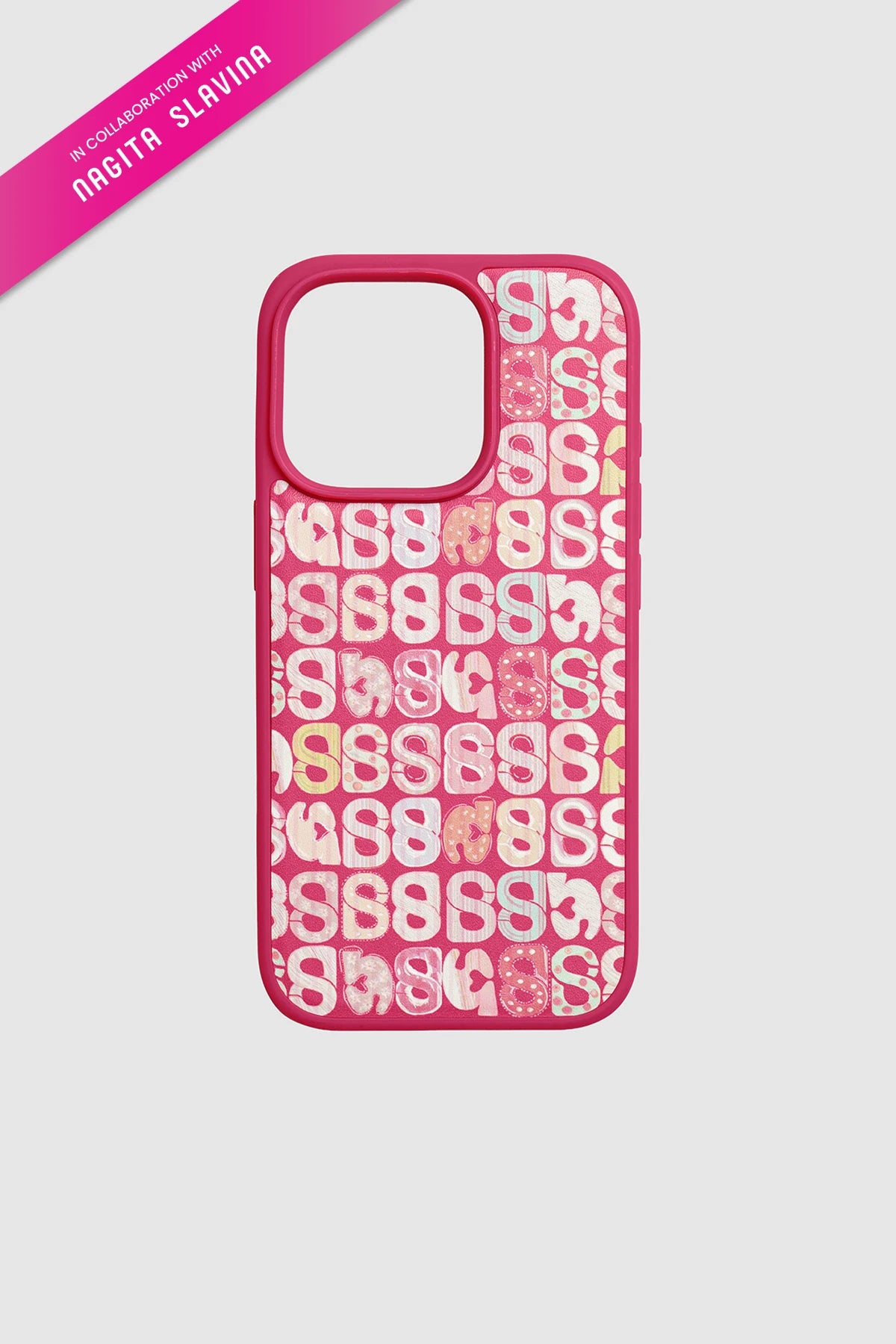 nagita phone case in fuchsia rose by buttonscarves x nagita slavina for iphone 16 pro