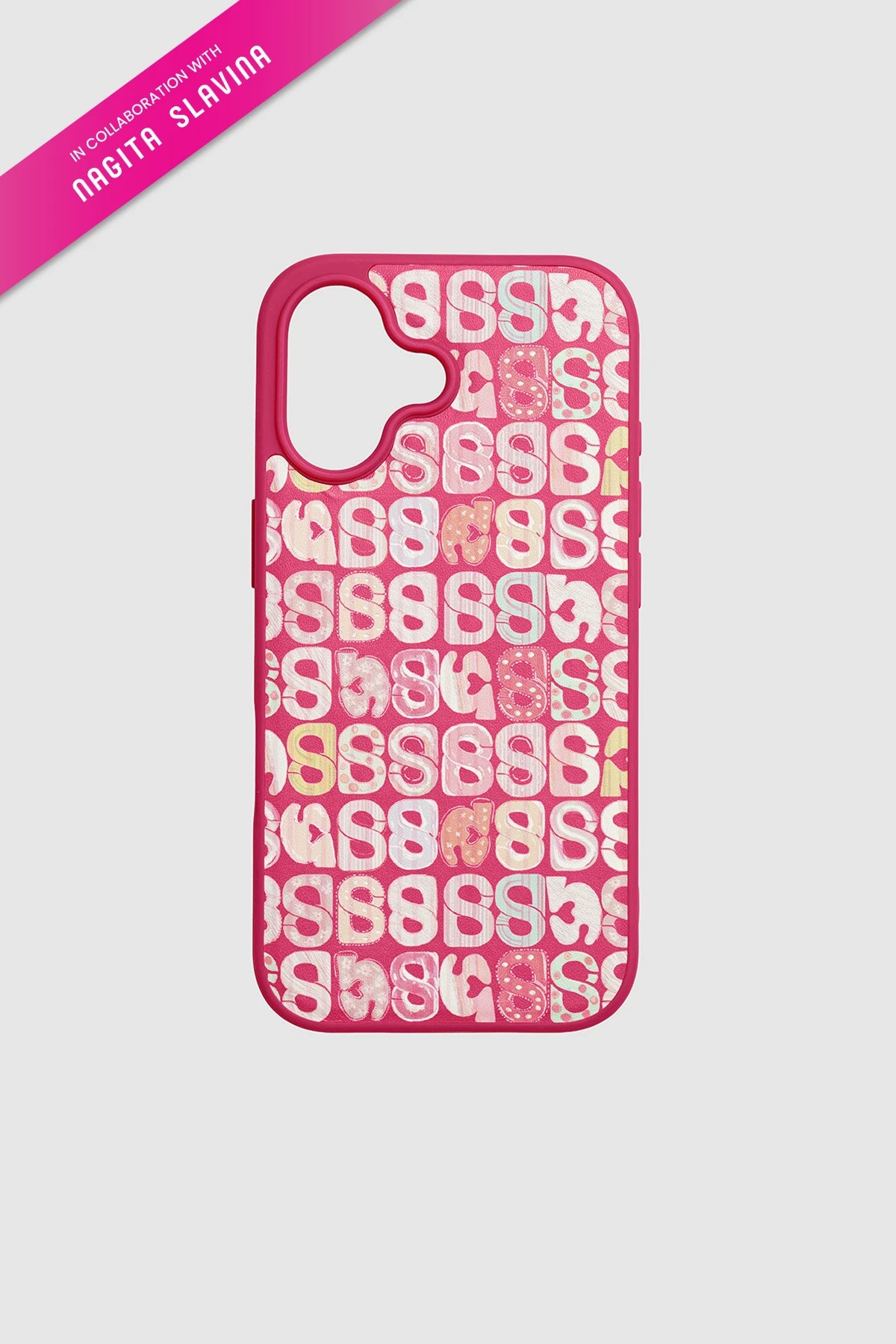 nagita phone case in fuchsia rose by buttonscarves x nagita slavina for iphone 17