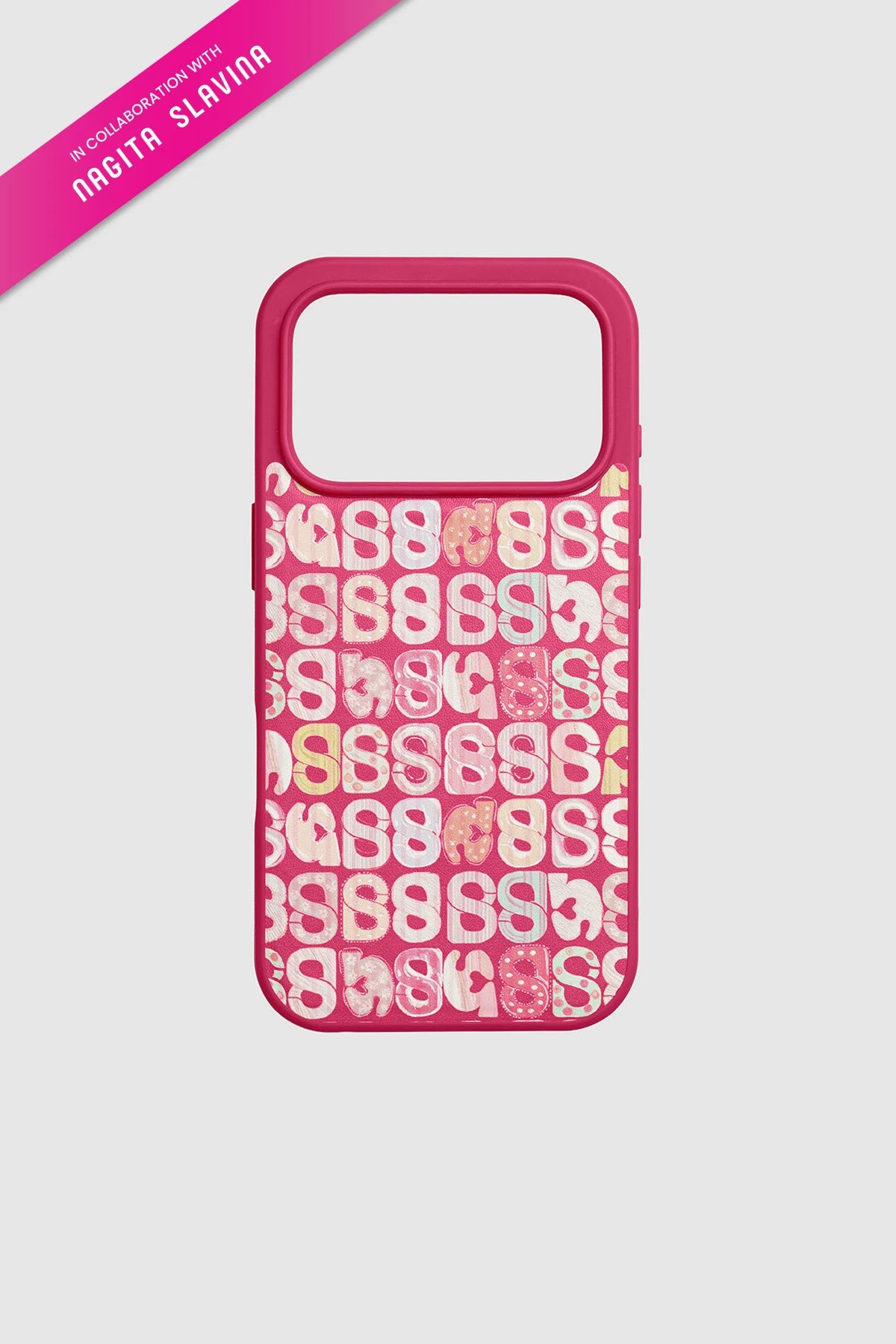 nagita phone case in fuchsia rose by buttonscarves x nagita slavina for iphone 17 pro