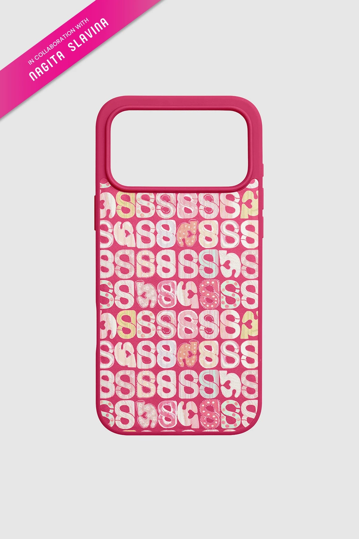 nagita phone case in fuchsia rose by buttonscarves x nagita slavina for iphone 17 pro max