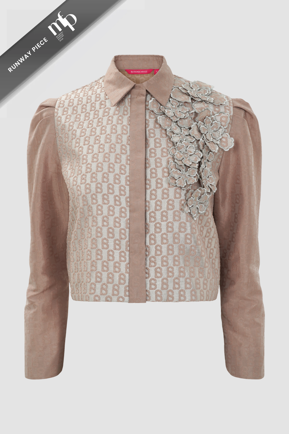 Signature Jacquard Detailed Shirt - Dusty