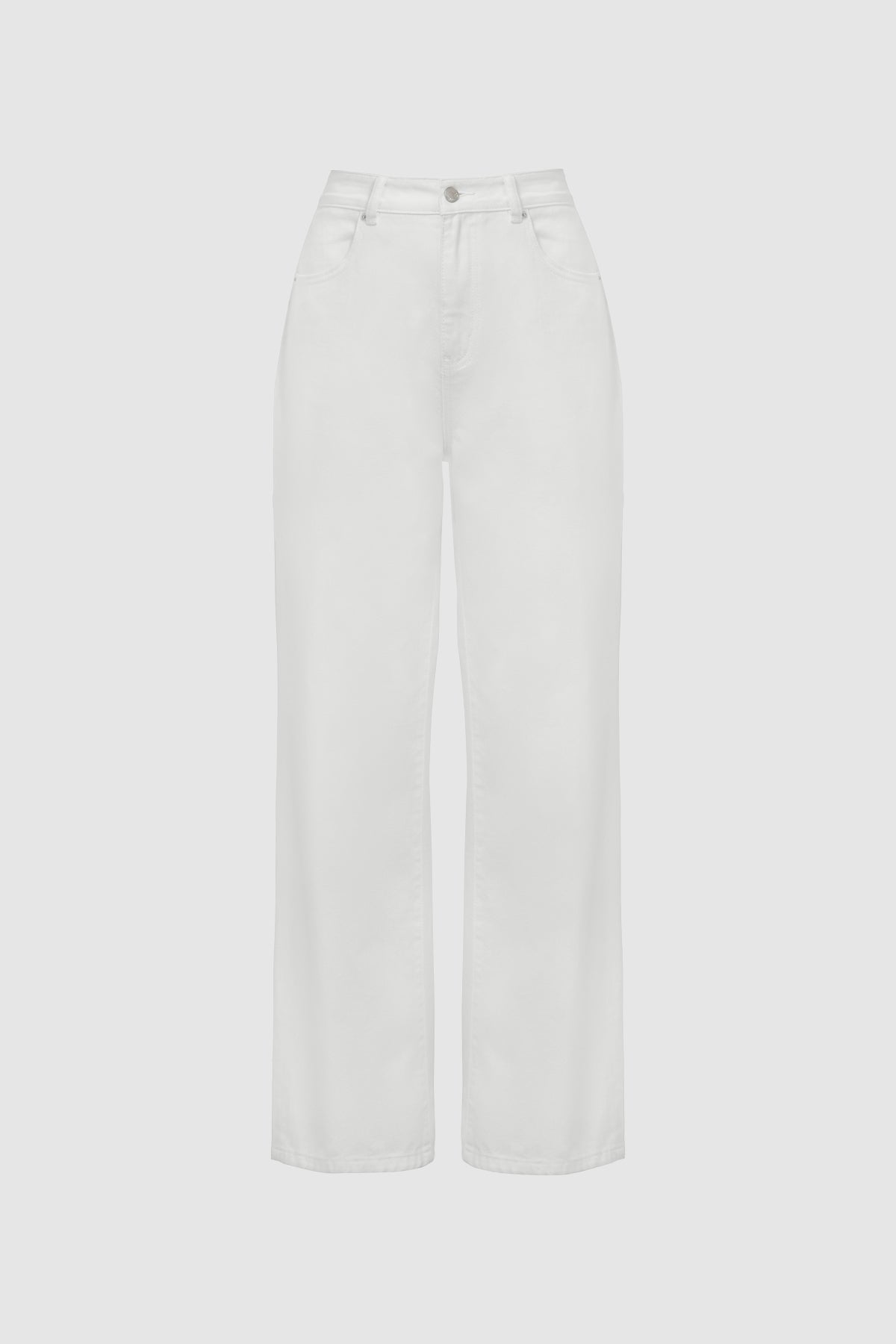 Olivia Denim Pants - White