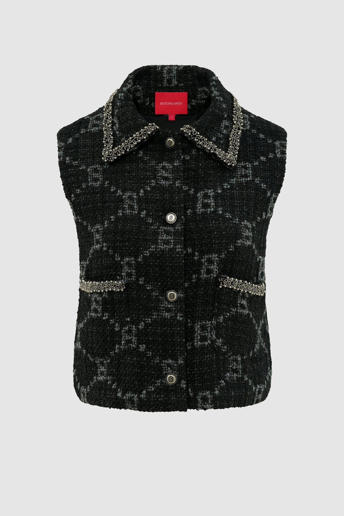 Beverly Tweed Vest - Eclipse