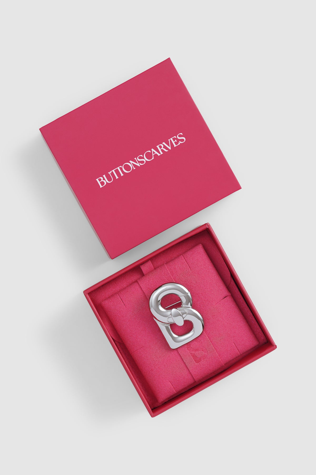 Alma Twist Brooch - Silver