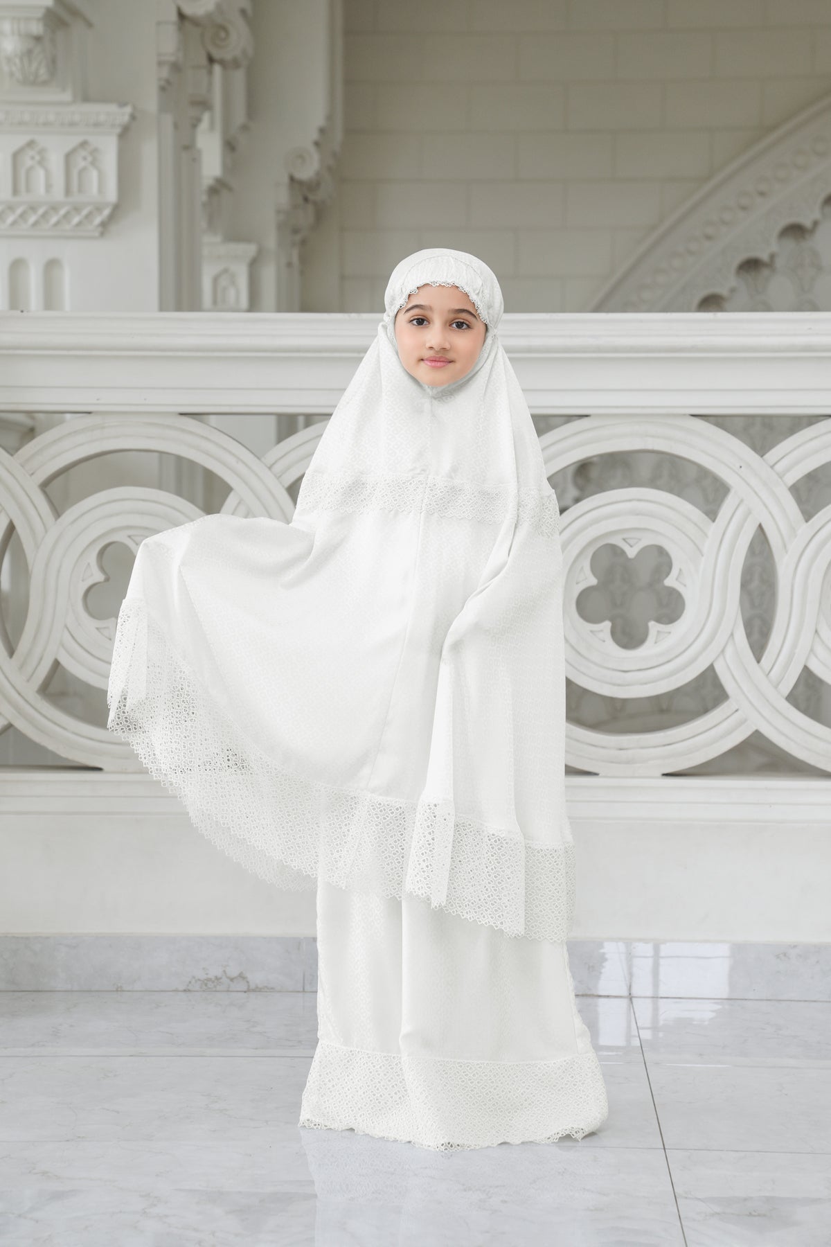 Safa Kids Prayer Robe - Broken White