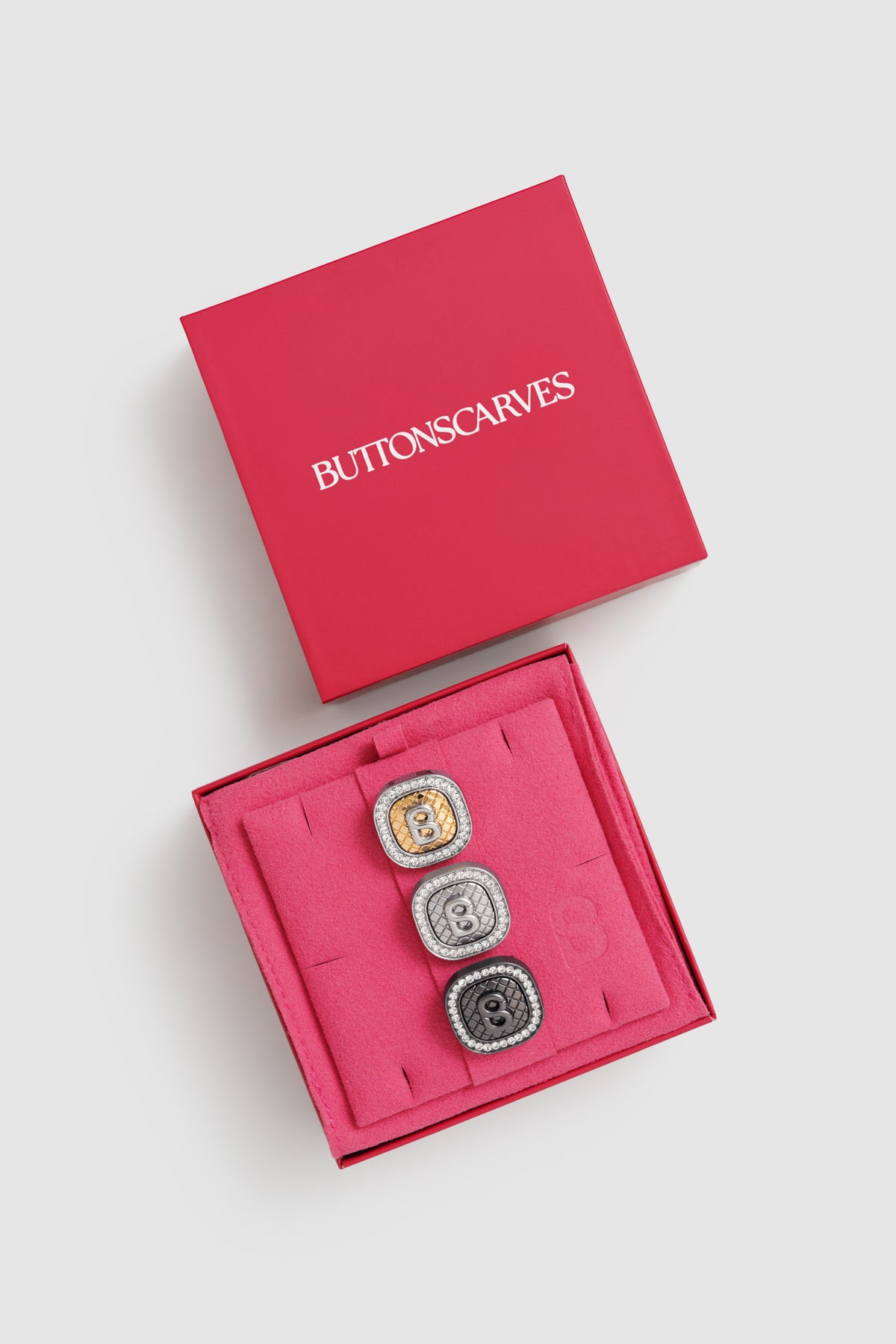 Square Pin Brooch Package - Silver