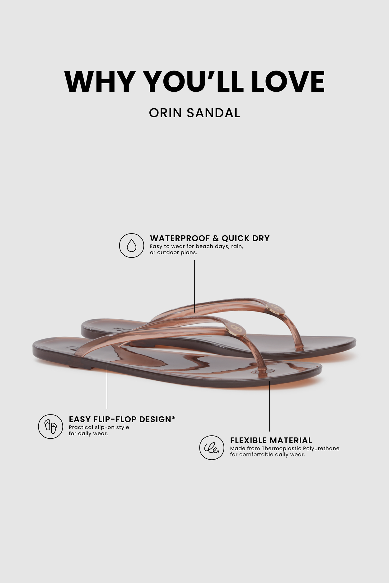 Orin Sandal - Brown
