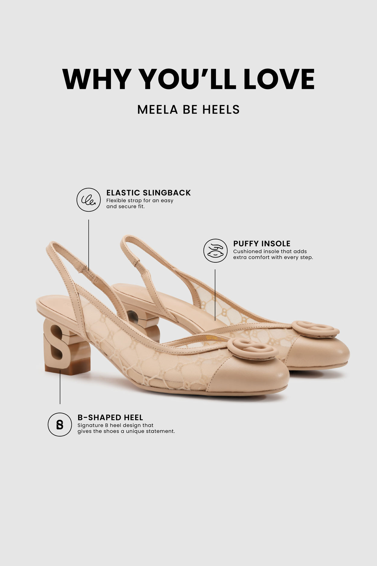 Meela Be Heels - Cappuccino