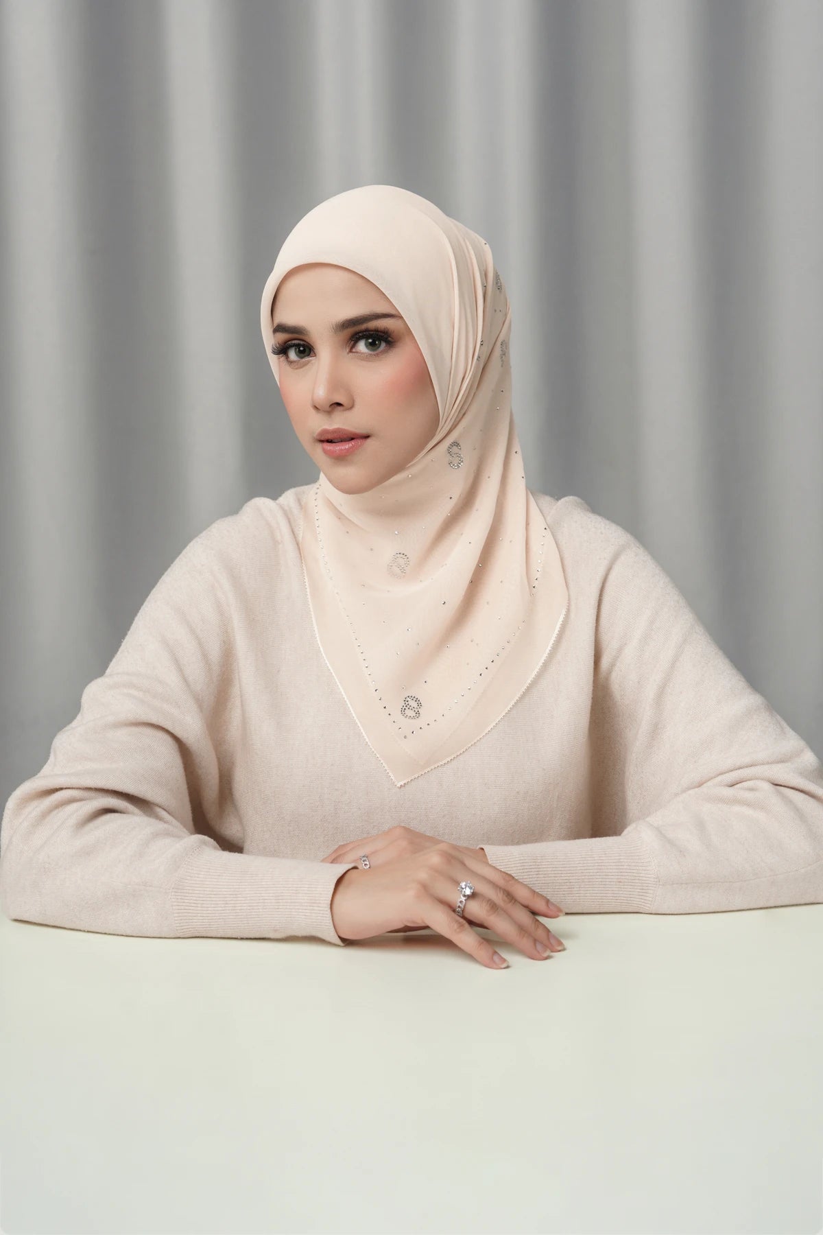 Everyday Glam Scarf - Cream