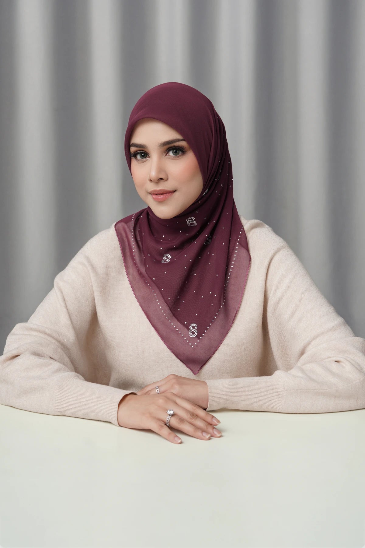 Everyday Glam Scarf - Pomegranate