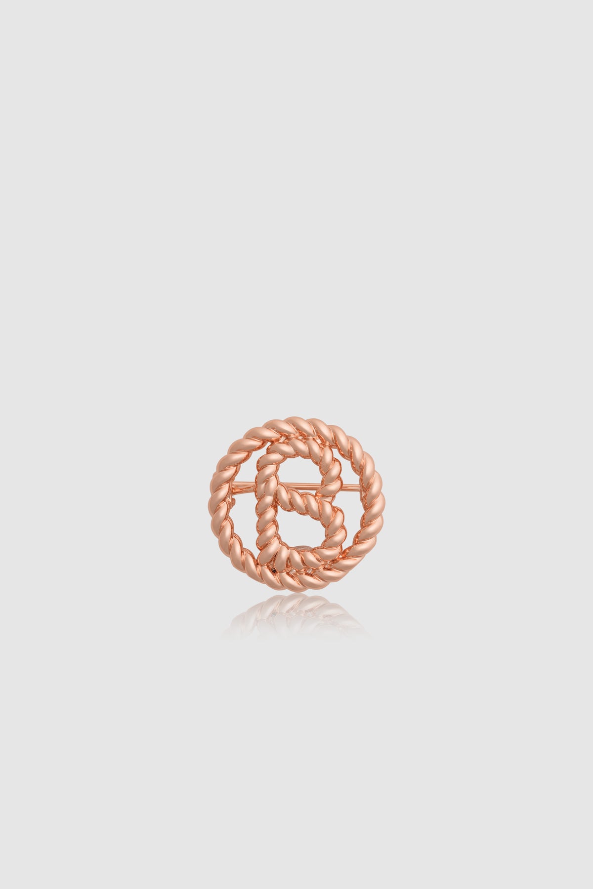 Interlock Pin Brooch - Rose Gold