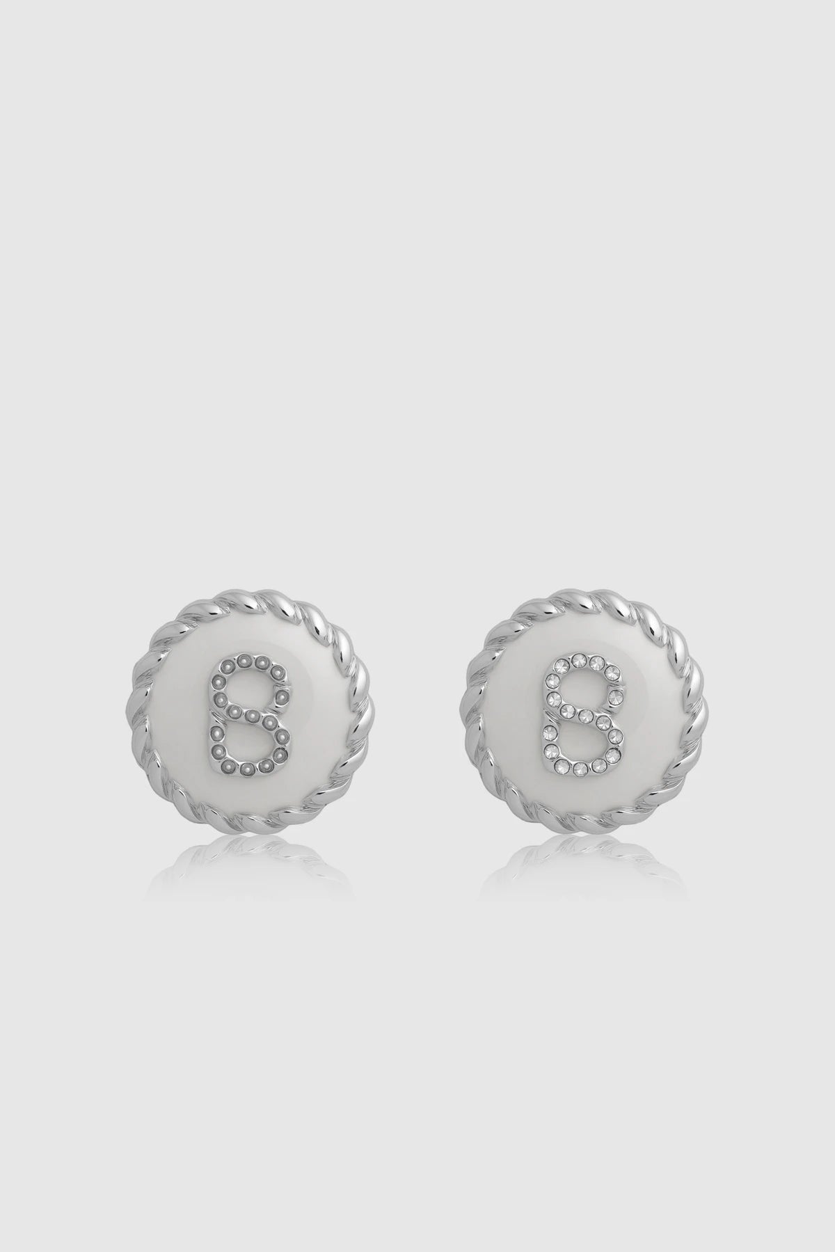 Round Pin Brooch Package 07 - Silver White