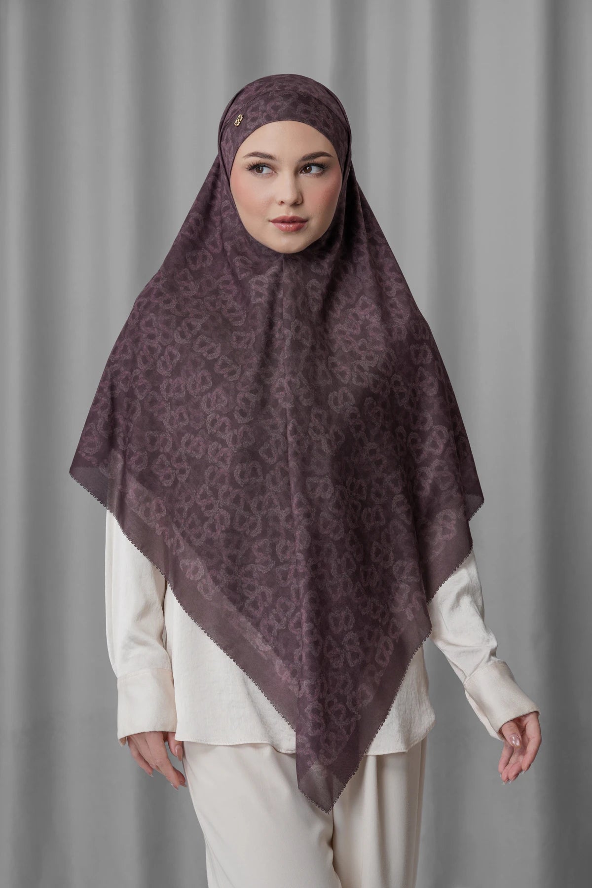 Samla de Fleur Tie Back Square - Plum