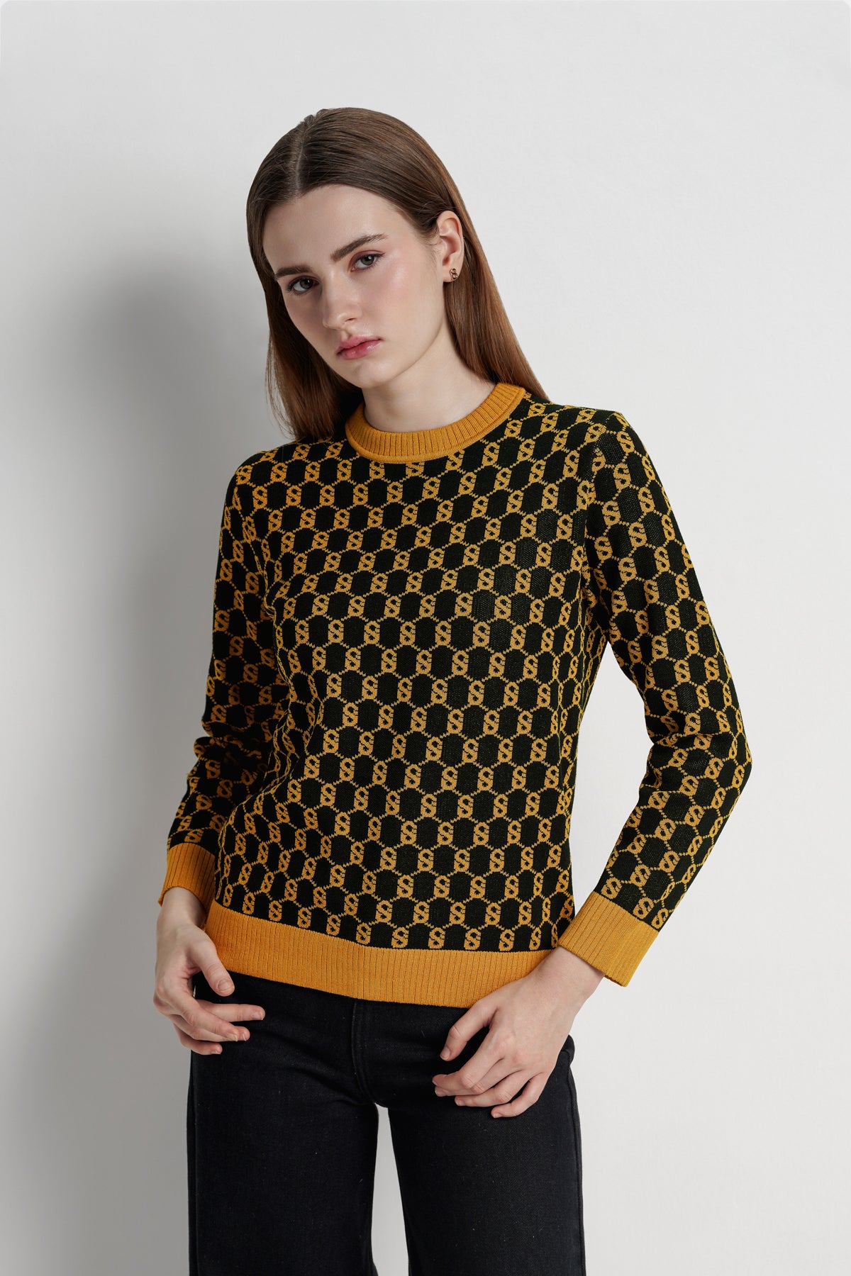 Signature Monogram Sweatshirt - Tumeric