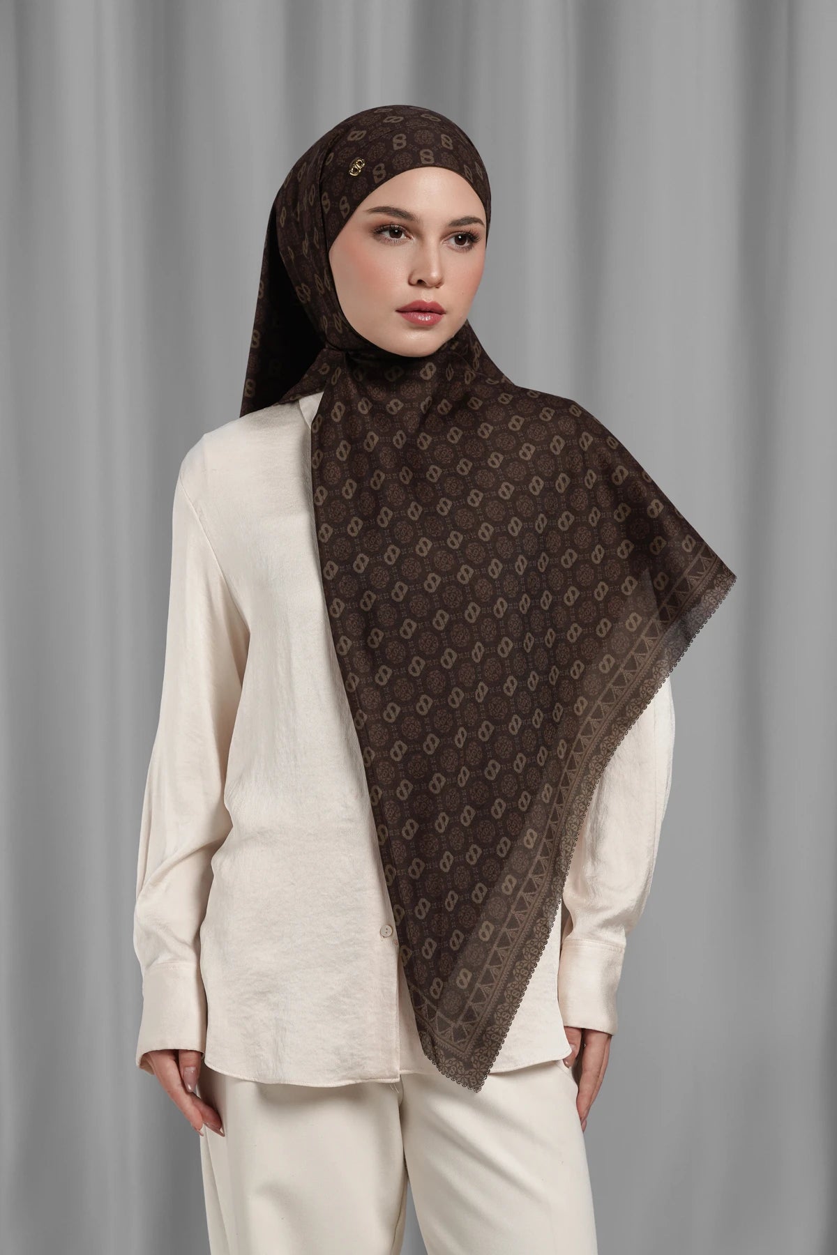 Songket Tie Back Square - Mahogany
